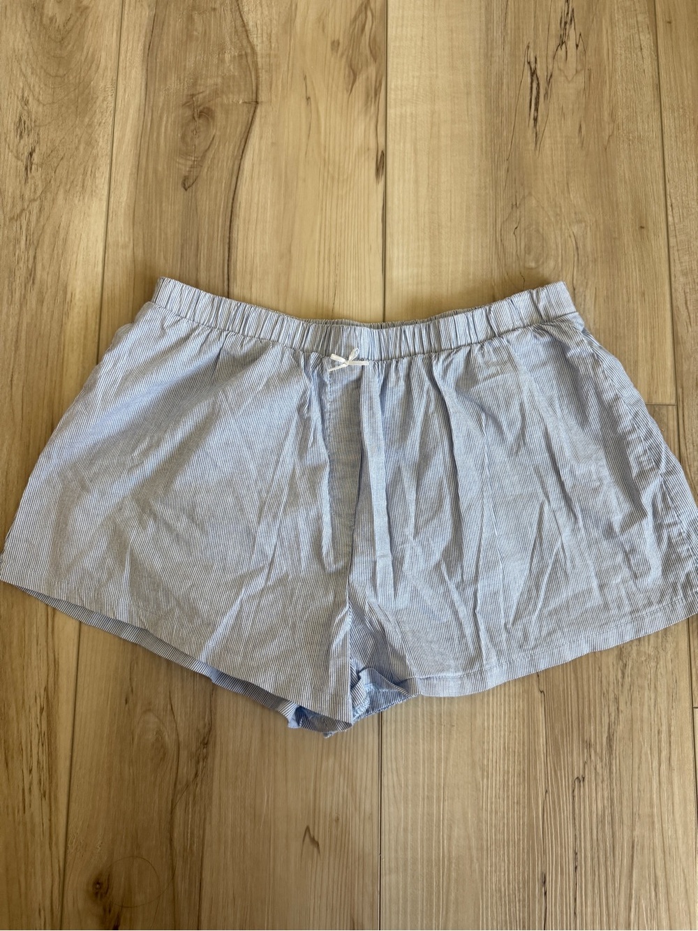 Altar'd State Light Blue Elastic-Waist Lounge Shorts
